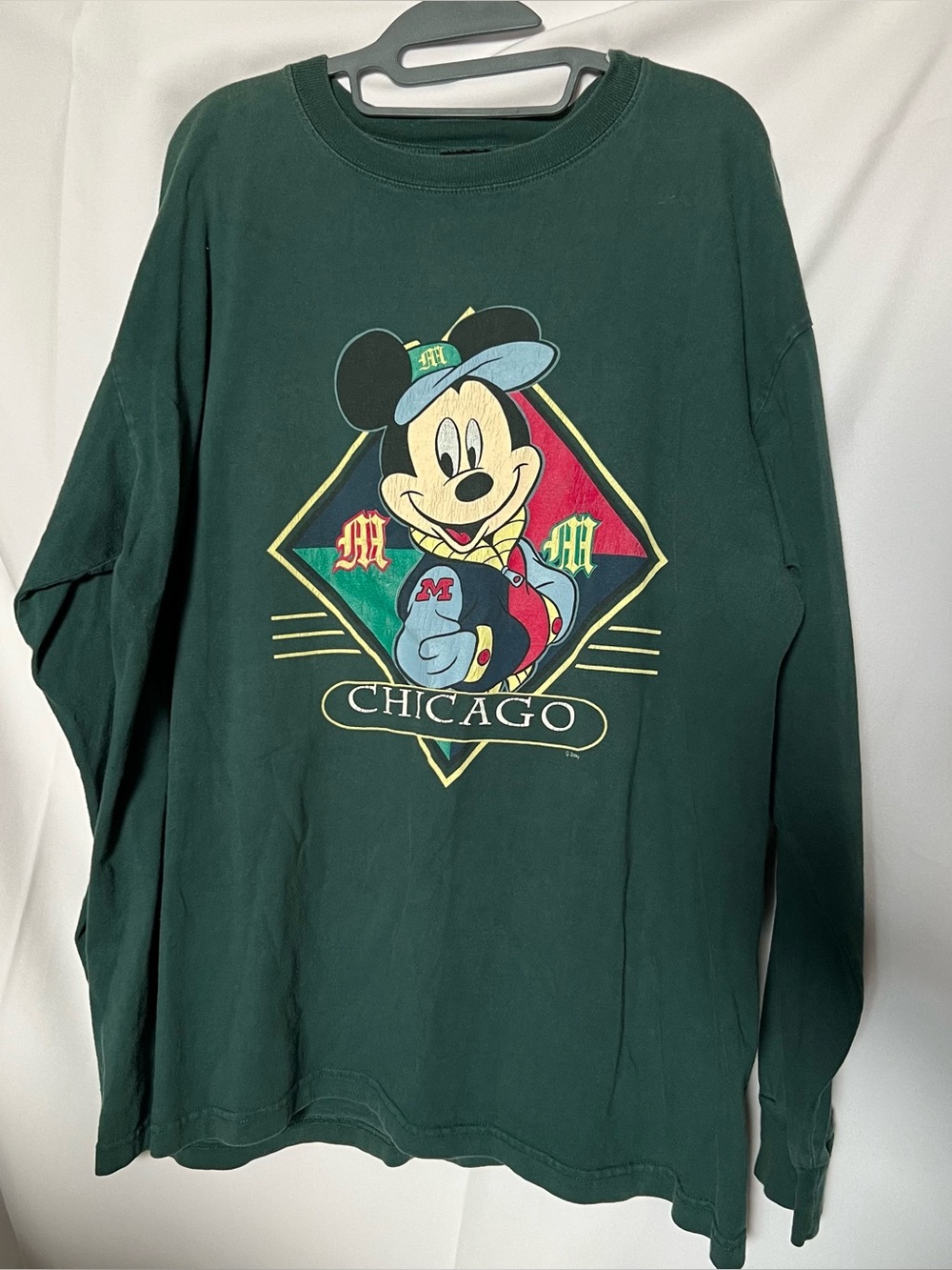 Disney Mickey Mouse Green Chicago Long-Sleeve Shirt - Picture 2 of 5